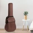 thumbnail image 2 of Classical Guitar Bag Water Dust Case Storage Travel Backpack Strap , 36-38inch Coffee, 2 of 8