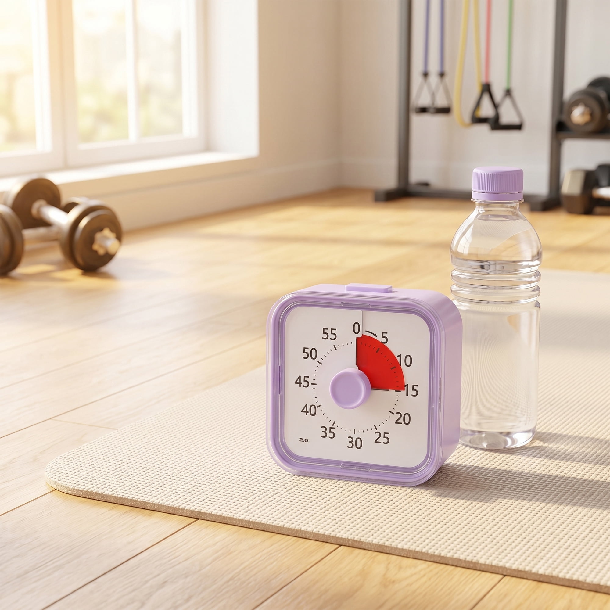 Unique Bargains 60 Minute Kitchen Digital Visual Timer for Studying Purple