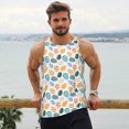 thumbnail image 6 of Lsque Easter eggs Pattern Mens Tank Tops Muscle Athletic Quick Dry Sleeveless Workout Fitness T Shirts Beach Tank Top, Loose-fit Sleeveless Shirt for Men-Small, 6 of 7