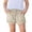 Beige, variant on Girl's Drawstring Jean Shorts Cute Summer Trendy Ripped Denim Shorts High Waist Straight Leg Clothes Jorts with Pockets Yellow 120