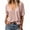 Pink, variant on Deep V-neck Women Short Sleeved Casual Solid Colro T-shirt Tops