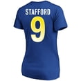 thumbnail image 3 of Women's Fanatics Matthew Stafford Royal Los Angeles Rams Super Bowl LVI Plus Size Name & Number V-Neck T-Shirt, 3 of 3