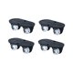 thumbnail image 3 of 4 ruedas giratorias pequeñas con rotación de 360 degree, patas universales de goma, ruedas giratorias Negro, 3 of 9