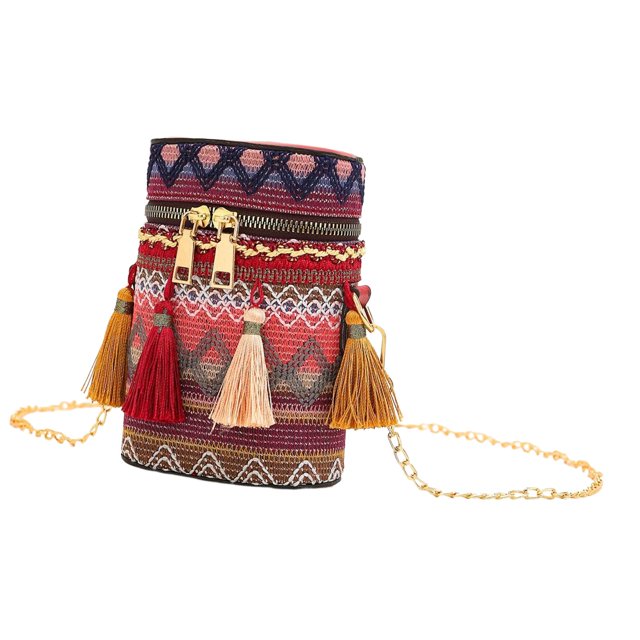 Bolso bandolera Satchel Tote Mujer Bolso de hombro bordado Bolso bordado para Rojo Yuyangstore Bolso Bandolera Hippie