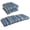 Multi-color, variant on U-Shaped Spun Polyester Tufted Settee Cushion Set (Set of 3) - Annie Chocolate