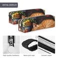 thumbnail image 4 of Honeii Sleeping Cat Flowers Pattern Pencil Case, Pencil Pouch, Pencil Case Small, Pencil Pouch Aesthetic, PVC Pencil Pouch, Pencil Bag, Makeup Pouch, 4 of 7