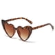 thumbnail image 3 of Gafas de terre de moda, gafas de terre de moda para mujer, gafas de protección , gafas clásicas para fiestas al , accesorios de fotografía, verano Marrón Colcomx Gafas de sol en forma de corazón, 3 of 6