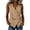 Khaki, variant on Ymauqau Women's Tank Tops Cotton Linen Crossover V Neck Pleated Tie Side Sleeveless Shirts Casual Cami Shirts Loose Tunic Blouses
