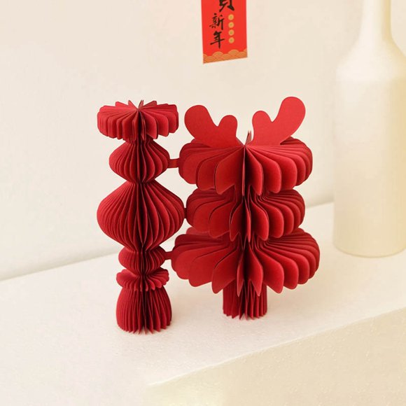 Decorative Blessing Character Auspicious Character Ornaments Character Blessing Bag Spring Festival Festive Desktop Ornaments Pizza Ornament Pretty Christmas Ornament 1998 Christmas Ornament Q