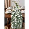 thumbnail image 4 of Ldtrchee Forests Tree Table Runner 72 Inches, Green Nature Plants Pine Maple Trees Bed Runner Dresser Scarves Tabletop for Indoor Outdoor Parties/Ceremony/Banquet, 18" x 72", 4 of 8