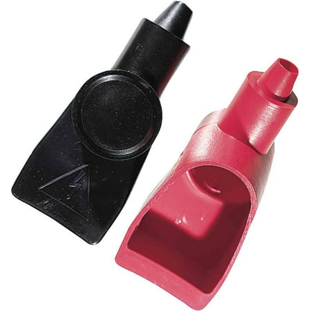 Ancor Battery Terminal Boot Set Wing Nut Style for #4 2, Red and Black
