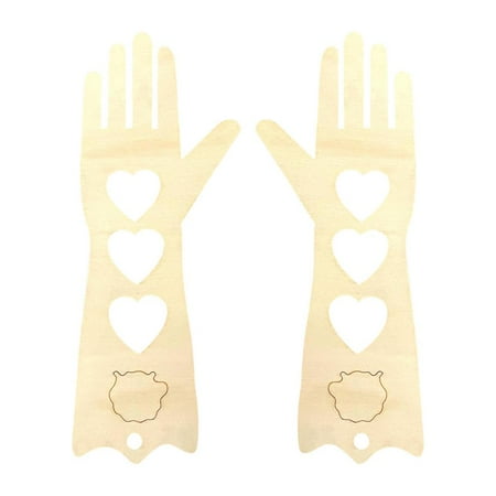 

IMSHIE Wooden Glove Knitting Tools Christmas DIY Knitted Glove Model Wooden Knitted Glove Display Model Glove Practical Durable for Handmade Gloves Beginners normal