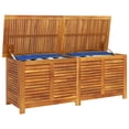 thumbnail image 3 of vidaXL Garden Storage Box with Louver 150x50x56 cm Solid Wood Acacia, 3 of 5