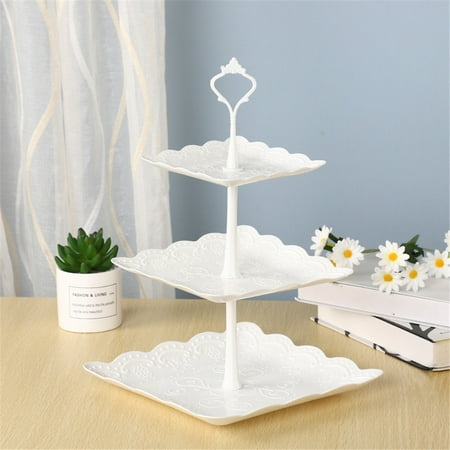 

Detachable Cake Stand 3 Layer Dessert Cup Cake Stand Plate Afternoon Tea Party Wedding Tableware Plate