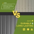 thumbnail image 6 of YODOLLA 10 x 8 ft. Outdoor Metal Storage Shed with Sliding Roof & Lockable Door in Dark Grey, 6 of 7