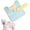 Blue + Yellow, variant on Quick Drying Dog Bathrobe, Dog Bath Robe, Super Absorbent Quick-Dry Pet Towel with Hood, Ultra-Soft Dog Drying Coat for Small Medium Large Dogs & Cats (Pink, Small)