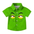 thumbnail image 4 of Piuwrlz 10 Boys Short polo Sleeve Teen Funny Graphic Shirts Tops Boy Funny Graphic Shirts Tops Pullover T Shirts Green Size 10 Years, 4 of 9