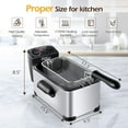thumbnail image 2 of Deep Fryer with Basket, 3.2QT/12Cup Electric Oil Fryer for Home Use, 2 of 6