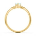 thumbnail image 4 of Birthstone Heart Ring with Shoulder Accents - Blue Topaz (December), 4 of 4