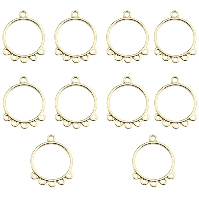 sweethay 10 piezas de aleación de zinc colgante flor borde DIY colgante collar pendiente joyería accesorios accesorios Ropa, zapatos y accesorios Miscelánea Tipo 1