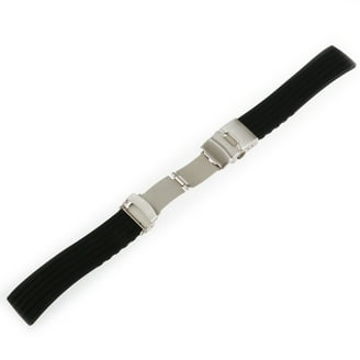 Soft Rubber Watch Band 18mm Width Quick Release Replacement