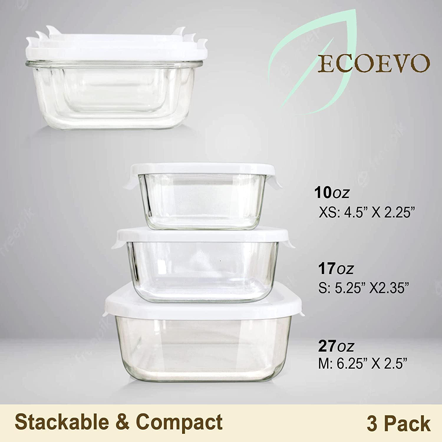 Superior Glass Food Storage Containers Set - Stackable Design BPA-free  Locking lids (Gray) Glass Containers Capacity - AliExpress