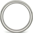thumbnail image 2 of Titanium Brushed Center 7mm Ridged Edge Band (Size 10) Made In China tb37-10, 2 of 5