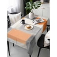 thumbnail image 2 of Modern Orange Beige Grey Rectangle Tablecloth, Abstract Geometric Oil Painting Waterproof & StainResistant Tablecloth, Washable Oil-proof Table Cover for Dining/Party/Wedding/Camping/Buffet 60x120 In, 2 of 9