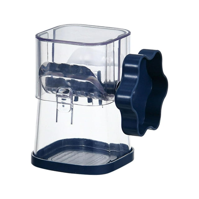 Triturador de nueces manual, machacador de cacahuetes portátil, versátil, con manivela y tapa Azul marino