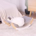 thumbnail image 2 of Cat Bed For Indoor Cats Kitten Cat Rocking Bed Two Working Models Blue/grey, 2 of 5