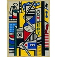 thumbnail image 2 of Vintage Apple Collection 19x24 Black Ornate Wood Framed with Double Matting Museum Art Print Titled - Fernand Léger - Study for Cinematic Mural-Study VI, 2 of 4
