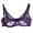 Purple, variant on Women's Sexy Lace Sheer Bras Push Up Plus Size Bra Sexy Full Coverage Underwire Unlined Bra Black M