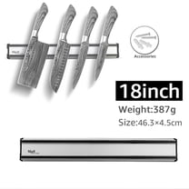 Magnetic Knife Holder for Wall,18-inch Utensil Knife Holder Stainless Steel Wall Mounted Knives Storage Tool Cutlery Organizer Rack