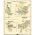 thumbnail image 3 of Snyder 15x17 Black Modern Framed Museum Art Print Titled - West Bend, Hartford Wisconsin - Snyder 1878, 3 of 5