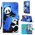 thumbnail image 1 of Phone Case for Galaxy A50,Folding Flip Leather Wallet Shockproof Protective Cover with Card Slots Kickstand Magnetic Closure Cute Girls Women Cover for Samsung Galaxy A50, Seabed Panda, 1 of 7