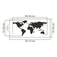 thumbnail image 3 of HEVIRGO Cake Stencil, Cake Stencil World Map Pattern Bakeware PET Cookies Fondant Cutting Die for Bakery, 3 of 5