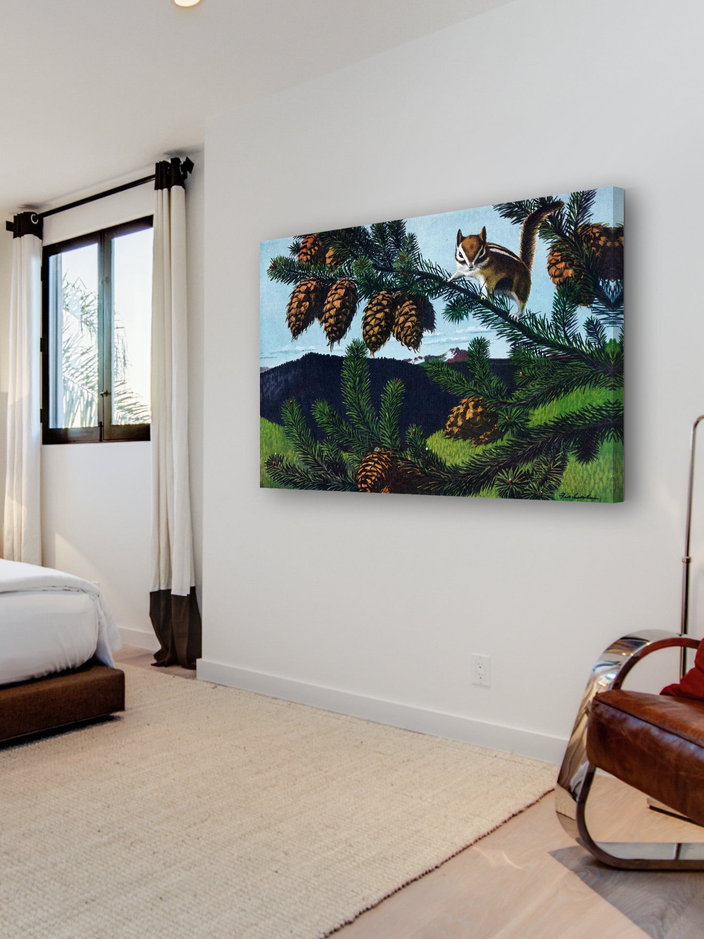 "Ground Squirrel" Painting Print on Wrapped Canvas