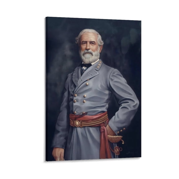 Robert E Lee Poster Canvas Poster Wall Art Picture Prints Hanging Photo Gift Decor Home Posters Artworks 12x18inch(30x45cm)