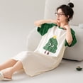 thumbnail image 4 of Camisones con estampado de algodón 100% para mujer, ropa de dormir coreana, suave, de manga corta, para el hogar, 4 of 5