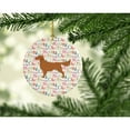thumbnail image 2 of Golden Retriever Merry Christmas Ceramic Ornament 2.8 in x 2.8 in, 2 of 3