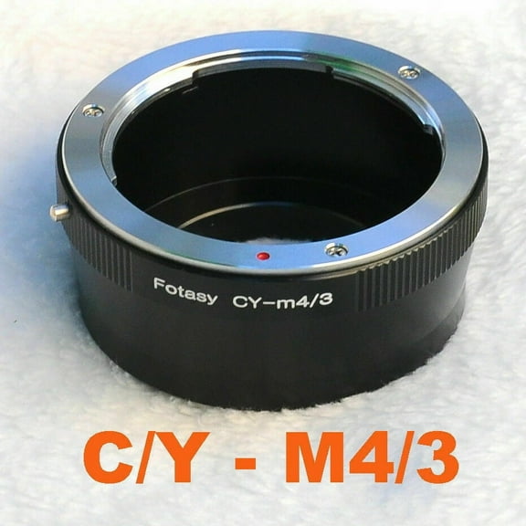 Fotasy Contax C/Y CY lens to Micro 4/3 Adapter, fits Olympus OM-D E-M1 I II E-M1X E-M5 I II III E-PM2 E-PM1 PEN-F/ Panasonic G7 G9 GF6 GF7 GF8 GH4 GH5 GM5 GX7 GX8 GX9 GX80 GX85 GX850 G90 G91 G95 G100
