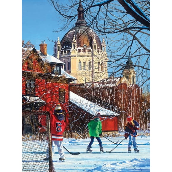 1000 Piece Blueboard Puzzle Terrence Fogarty Sports Crocus Hill Hockey