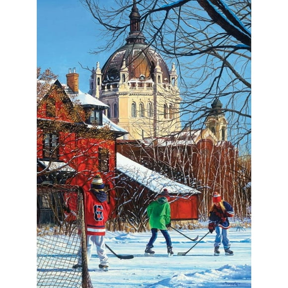 1000 Piece Blueboard Puzzle Terrence Fogarty Sports Crocus Hill Hockey