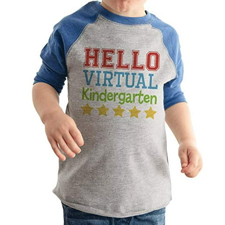 

7 ate 9 Apparel Hello Virtual Kindergarten Blue Shirt