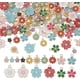 thumbnail image 1 of 140 piezas de dijes de flores de esmalte de aleación, 4 estilos, 4 colores y margaritas de metal, colgantes con lazo, dijes colgantes de plantas de una sola cara para hacer joyas., 1 of 7