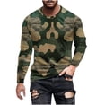 thumbnail image 2 of VBTAPA Camo Long Sleeve Shirt for Men Crewneck Camouflage T-Shirt Lightweight Hunting Shirts Sport Athletic Workout Tops Prime Big Deal Days Army Green XL, 2 of 5