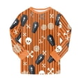 thumbnail image 5 of Gerichy Boys Girls Pajamas Sets Halloween Pajamas Cute Print Long Sleeve Top and Pants Soft Sleepwear 2Pcs Kids Holiday Pajama Sets 2T-9T, 5 of 7