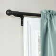 thumbnail image 1 of Smart Rods No Measuring Easy Install Adjustable Cafe Window Rod with Decorative Ball Finials, 18 to 48 Inch, Black, 1 of 5
