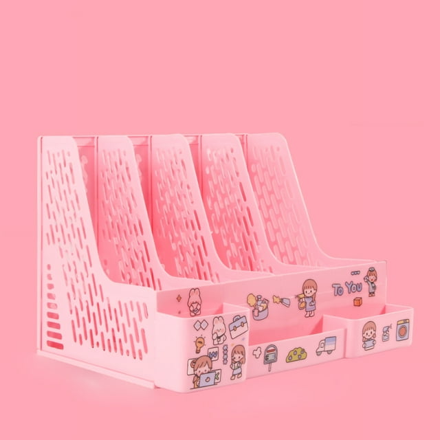 Estante para archivos de escritorio, organizador de archivos de escritorio, organizador de 4 archivos, soporte para archivos, calidad en la que puede confiar