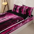 thumbnail image 3 of Erosebridal Paint Texture Zipper Queen Comforter Set with Fitted Sheet and 2 Pillowcases,Abstract Geometric Aesthetic Zipper Bedding Set For Girls,Black Reversible,4pcs, 3 of 7